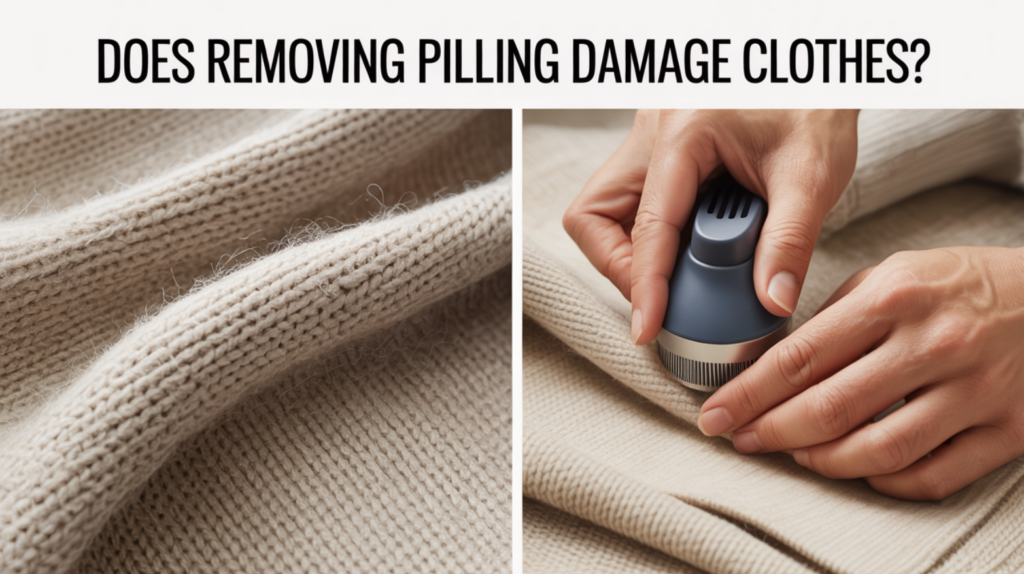 Does Removing Pilling Damage Clothes?